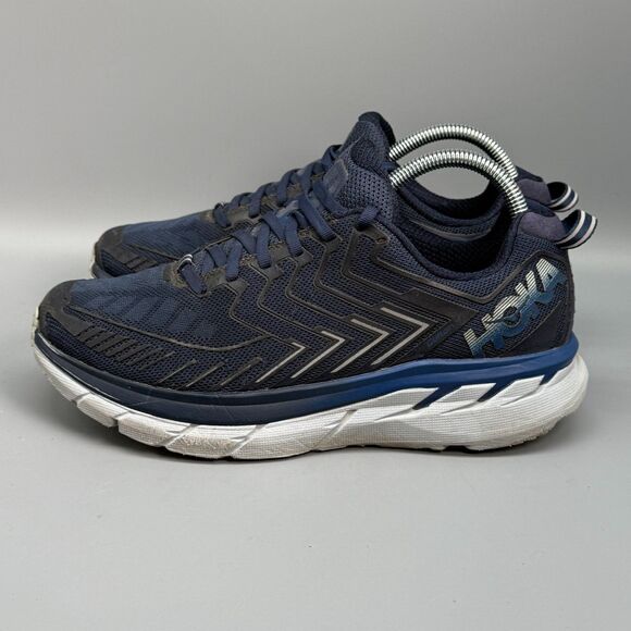 Hoka One One Clifton 4 X OV Outdoor Voices Men\'s 8 Blue Mesh Athletic Sneakers main image 7